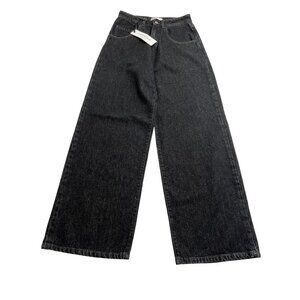 Icon Denim Olivia Wide Leg Jeans in Black
